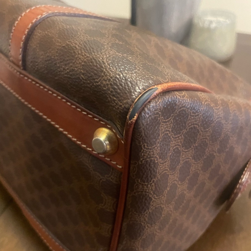 Celine Vintage Macadam Canvas Boston Bag - Picture 7 of 16